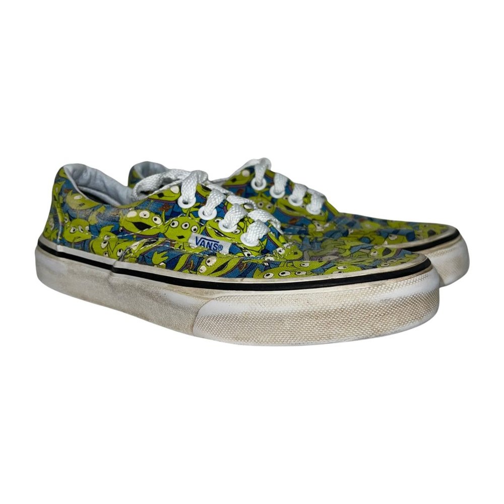 Vans Disney Toy Story Aliens Green Canvas Sneakers Unisex Boy's Girl's 1.5